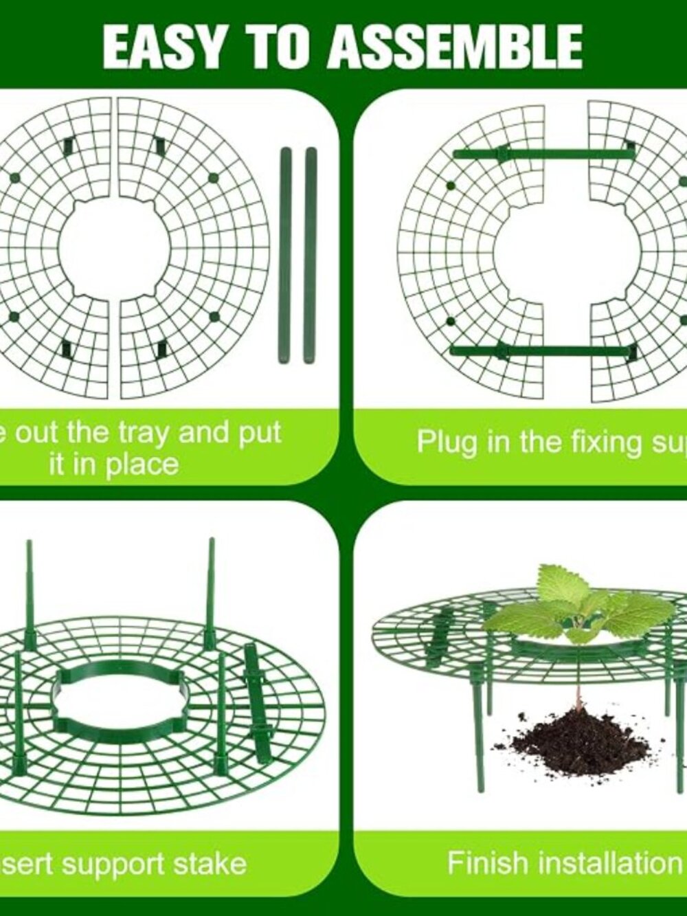 12 Pack Strawberry Plant Support/ 12in / Growing Racks, Growing Frame